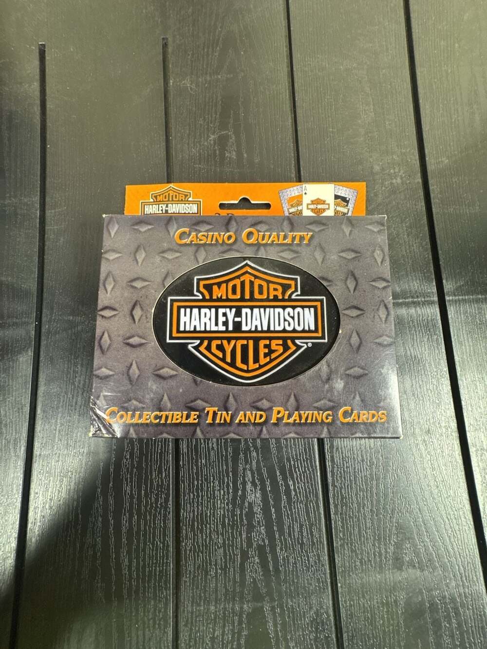 Harley-Davidson Casino Quality Collectible Tin and Playing Cards Set HD-DPS-3